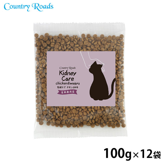 カントリーロード キャットフード お魚でつくった腎臓ケア 食事療法食 チキン&和牛風味 100g×12袋【送料無料】