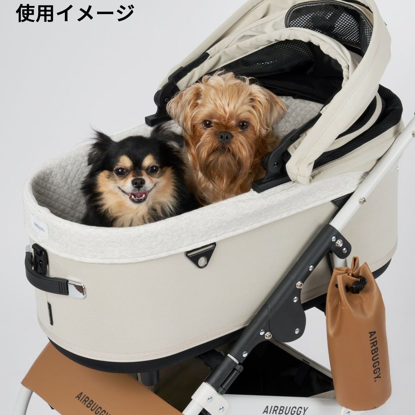 エアバギー フォー ペット AIRBUGGY FOR PET ペットカート ドーム3専用 コットカバー コットン 綿素材 ラージ サンド