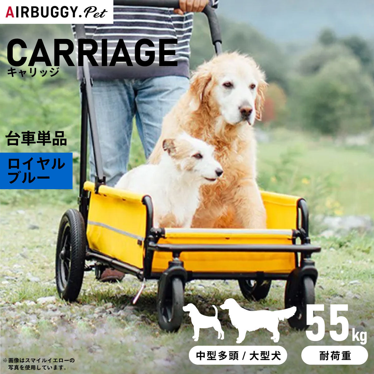 エアバギー フォー ドッグ キャリッジ(CARRIAGE) 台車単品 ロイヤルブルー【送料無料】 ペットカート AIRBUGGY