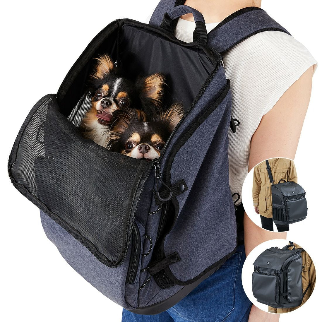 エアバギー フォー ペット 3ウェイバックパックキャリ― レギュラー ブラック【送料無料】 犬 猫 ペットキャリーバッグ リュック