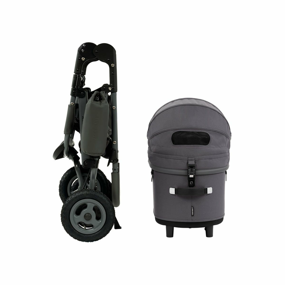 エアバギー フォー ペット AIRBUGGY FOR PET ペットカート ドーム3 プレミア セット レギュラー ディムグレー