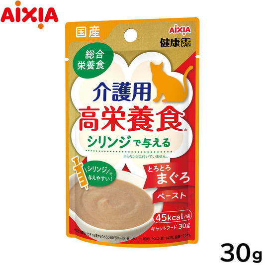 アイシア キャットフード 国産 健康缶パウチ 介護用高栄養食 シリンジで与えるとろとろまぐろペースト 30g 猫缶