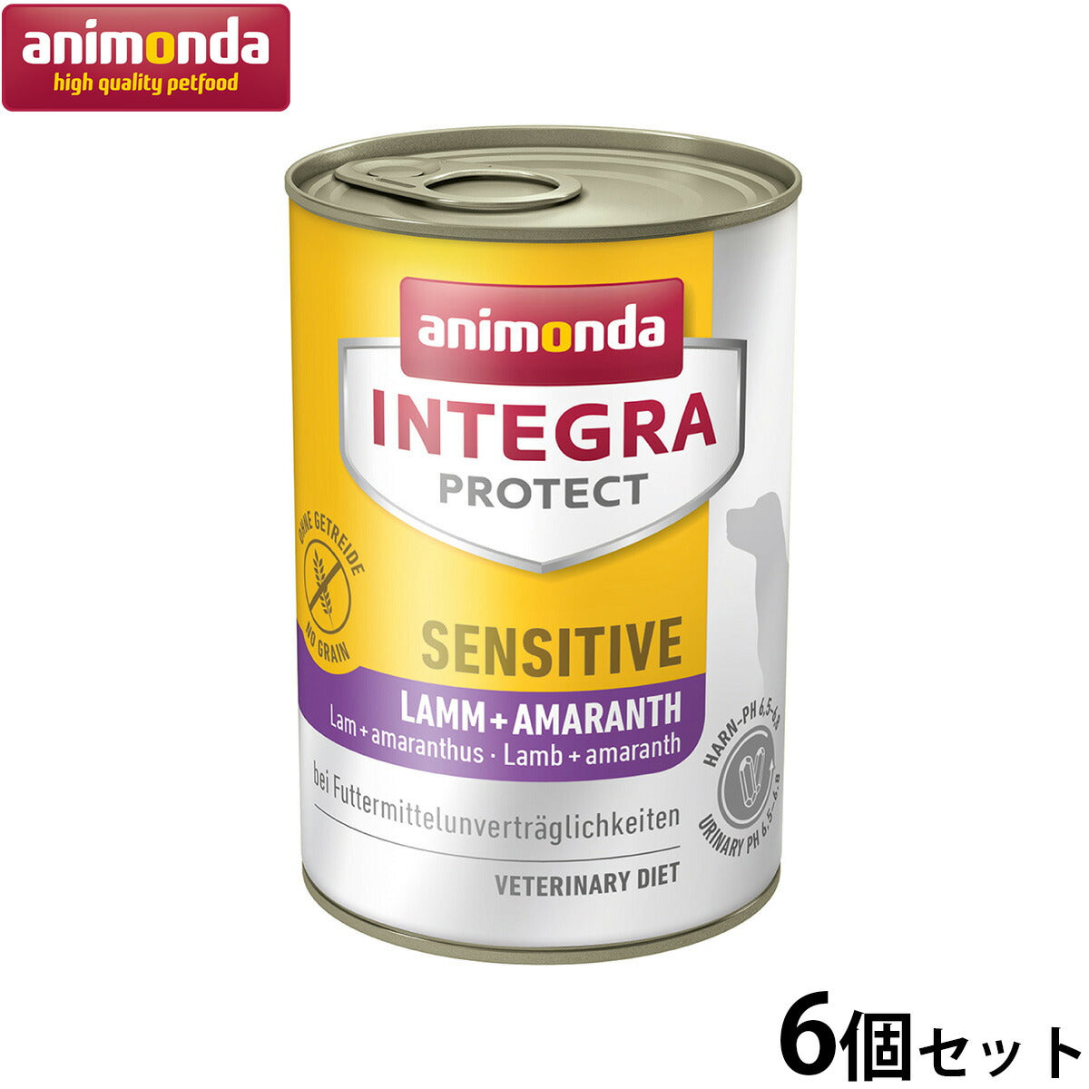 アニモンダ ドッグフード インテグラプロテクト アレルギーケア ウエットフード ラム・アマランス(86420) 400g×6個 無添加 犬