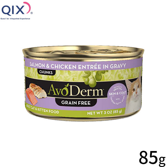 AVODERM アボ・ダーム 猫缶 セレクトカット サーモン&チキン 85g
