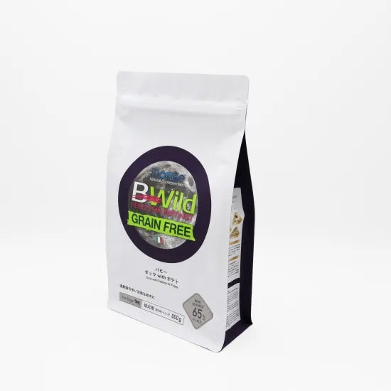 ビーワイルド B Wild ドッグフード パピー ダック&ポテト グレインフリー 800g