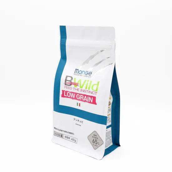 ビーワイルド B Wild キャットフード アンチョビ用 ローグレイン 400g