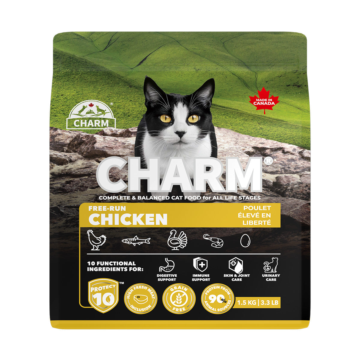 チャーム CHARM フリーランチキン キャットフード グレインフリー 1.5kg