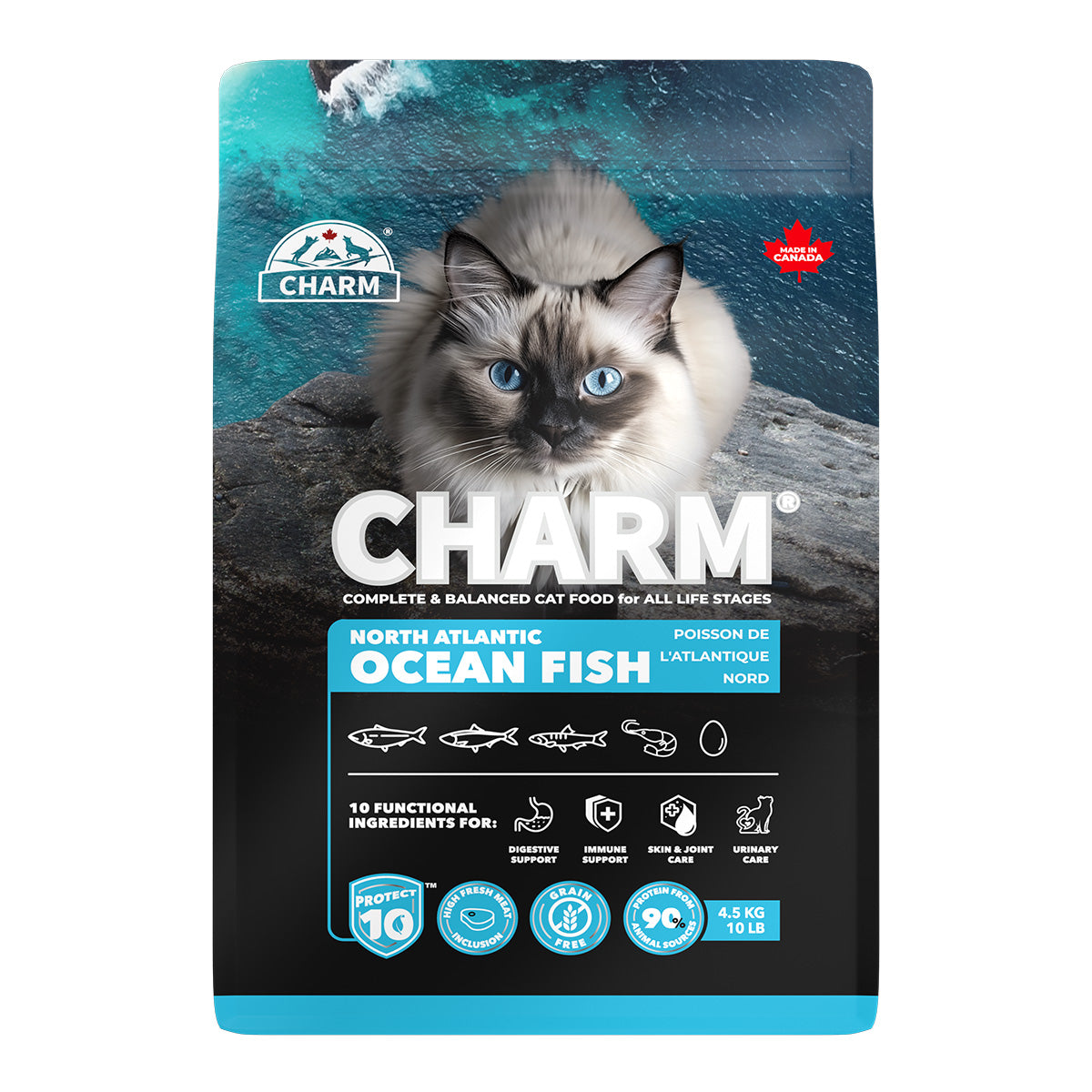 チャーム CHARM ノース アトランティック オーシャン フィッシュ キャットフード グレインフリー 4.5kg
