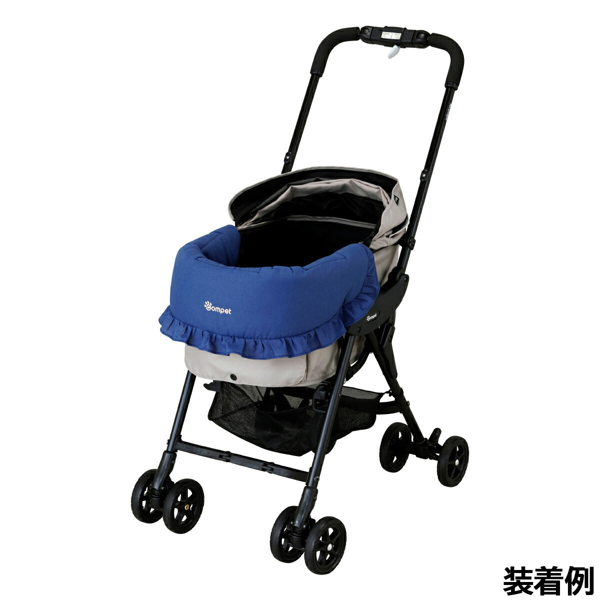 コムペット リバーシブルコンフォートクッションJB ダークネイビー【送料無料】