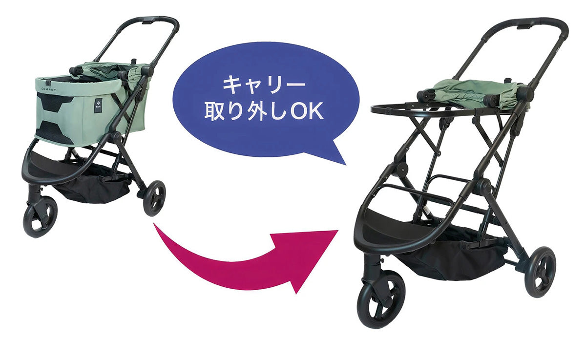 コンビ combi コムペット compet ルルテイル lulutail ペットカート ワイメアグリーン