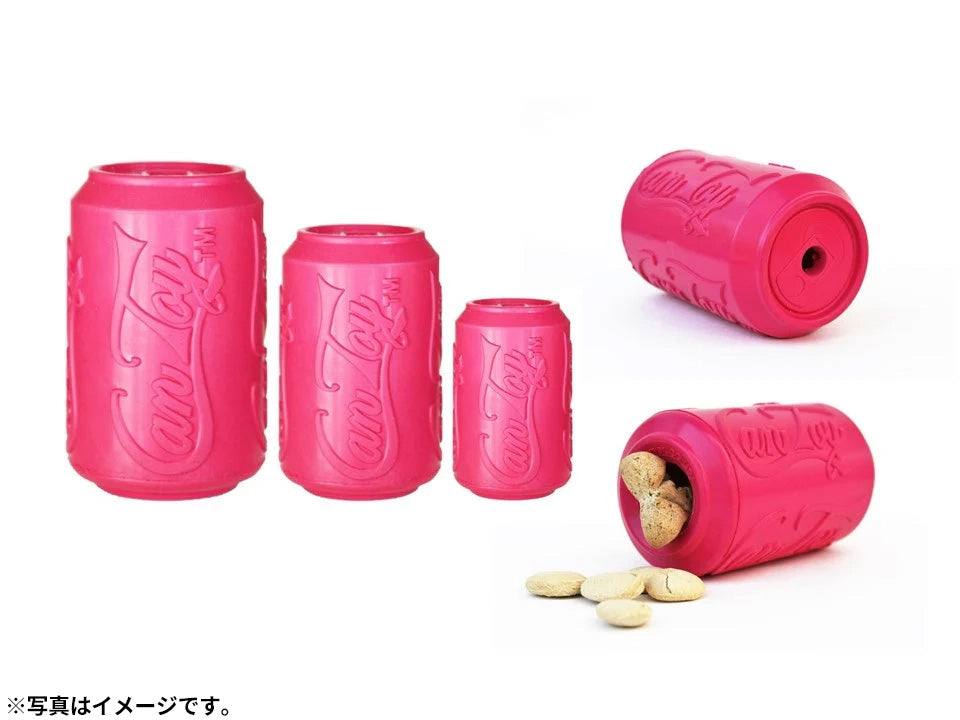 ソダパップ チュートイ&トリートディスペンサー パピー 缶トイ S ピンク