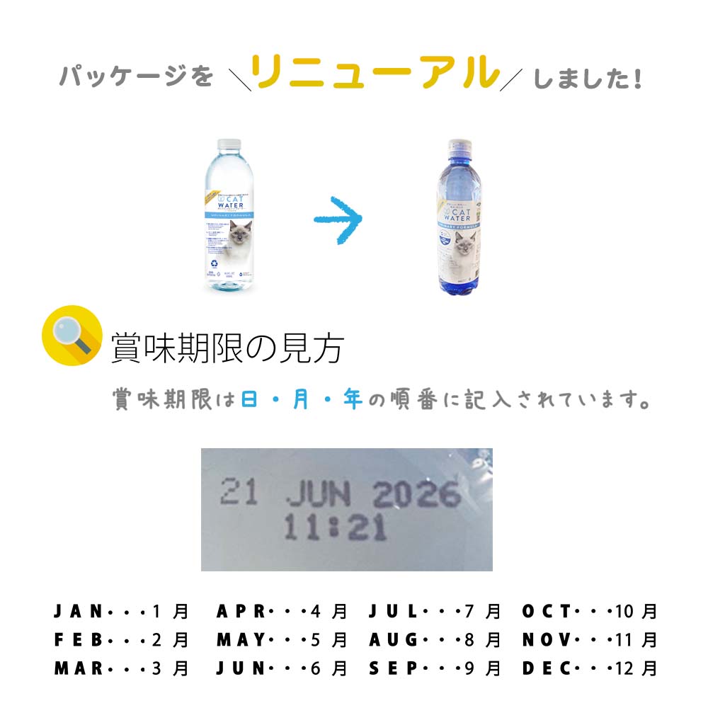 pH バランス キャット ウォーター 500ml×24本【送料無料】【天然水 猫水 尿路ケア 結石対策 尿ケア 水分補給】