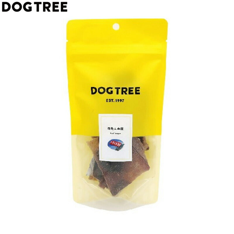 ドッグツリー 犬用おやつ 牛たんの皮カット M 約30g 国産 無添加