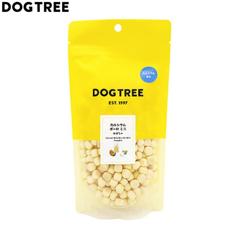ドッグツリー 犬用おやつ カルシウムボーロ ミニ かぼちゃ M 約100g 国産 無添加