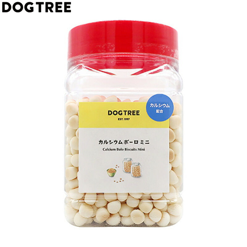 ドッグツリー 犬用おやつ カルシウムボーロ ミニ ボトル 約220g 国産 無添加