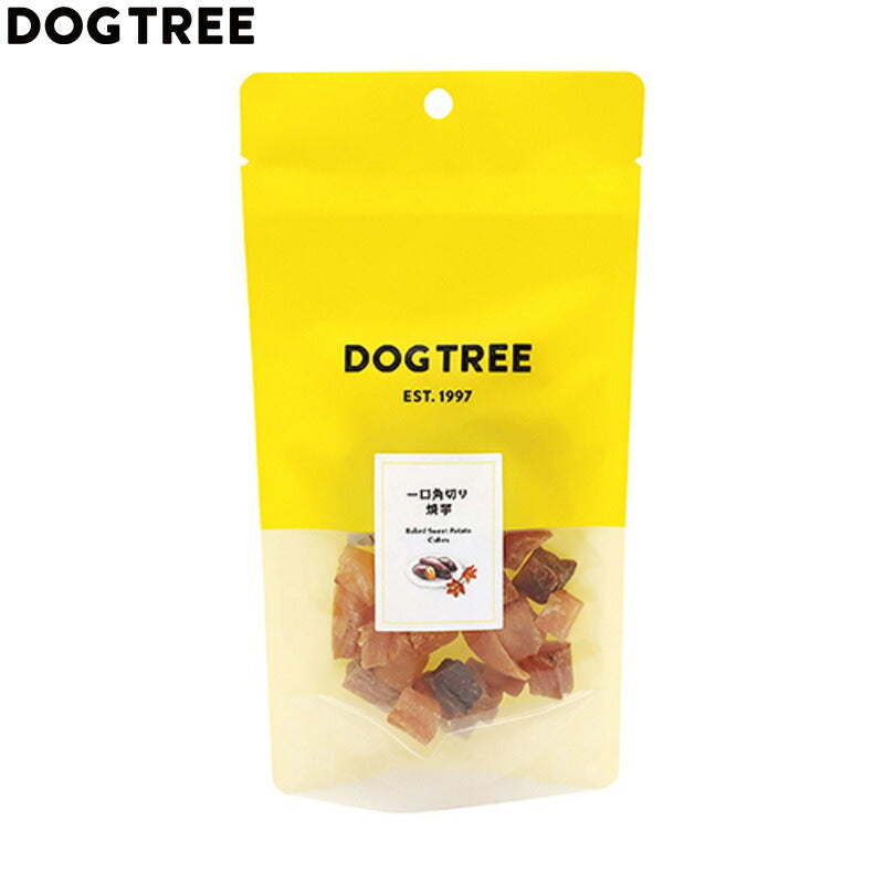 ドッグツリー 犬用おやつ 一口角切り 焼芋 M 約70g 国産 無添加