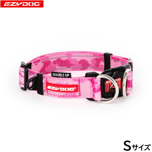 イージードッグ EZYDOG ダブルロックカラー S ピンクカモ