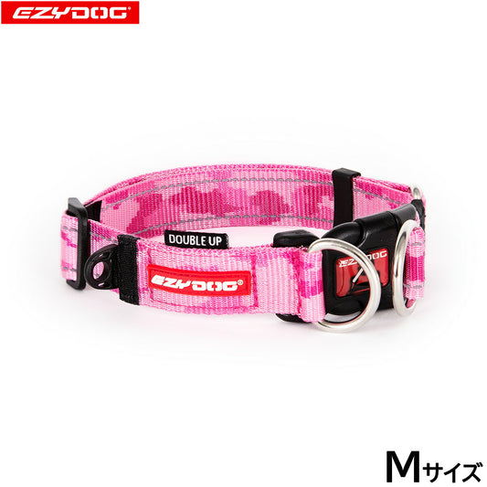 イージードッグ EZYDOG ダブルロックカラー M ピンクカモ