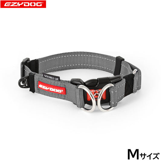 イージードッグ EZYDOG ダブルロックカラー M グレイ