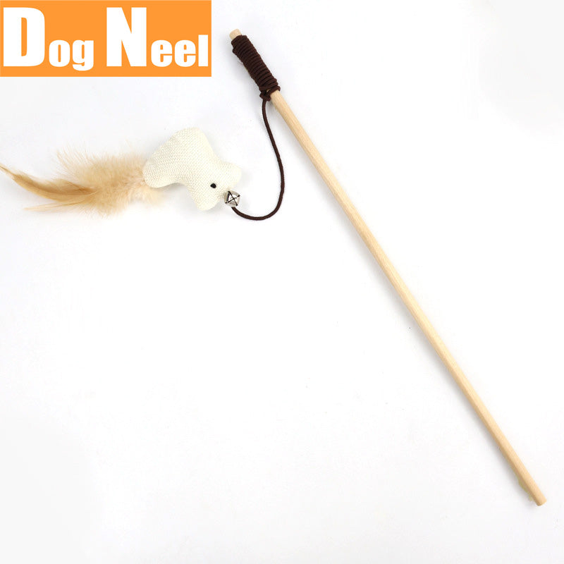 DOG NEEL ドッグニール 猫のおもちゃ 猫じゃらし 小鳥フェザー