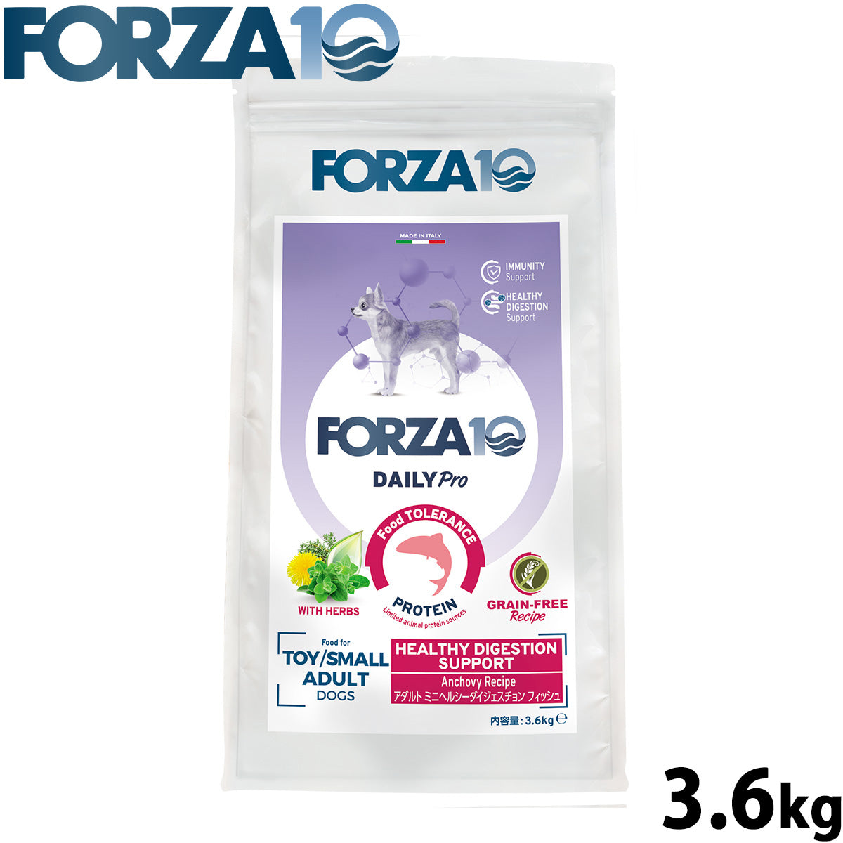 フォルツァ10 Forza10 ドッグフード デイリープロ Daily Pro アダルトミニ ヘルシーダイジェスチョン 3.6kg