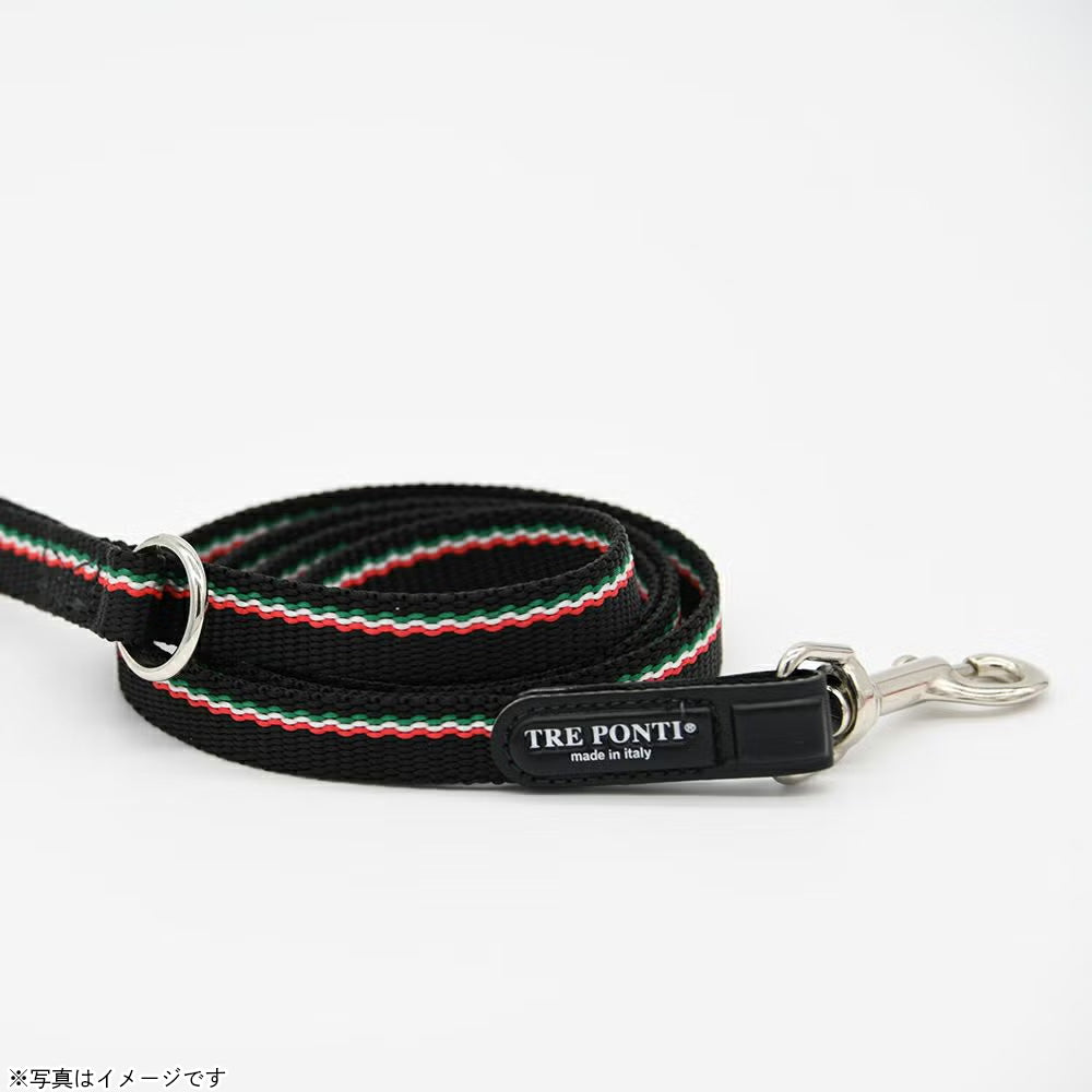 トレポンティ TREPONTI エコノミックリーシュ イタリアンフラッグ リード 130号 ブラック