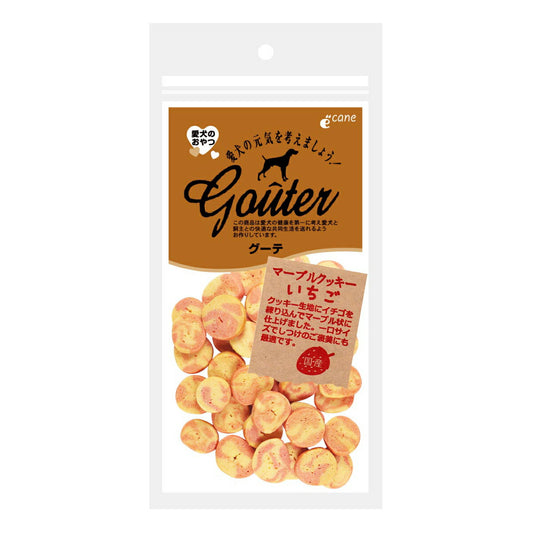グーテ 犬用おやつ マーブルクッキー いちご 45g