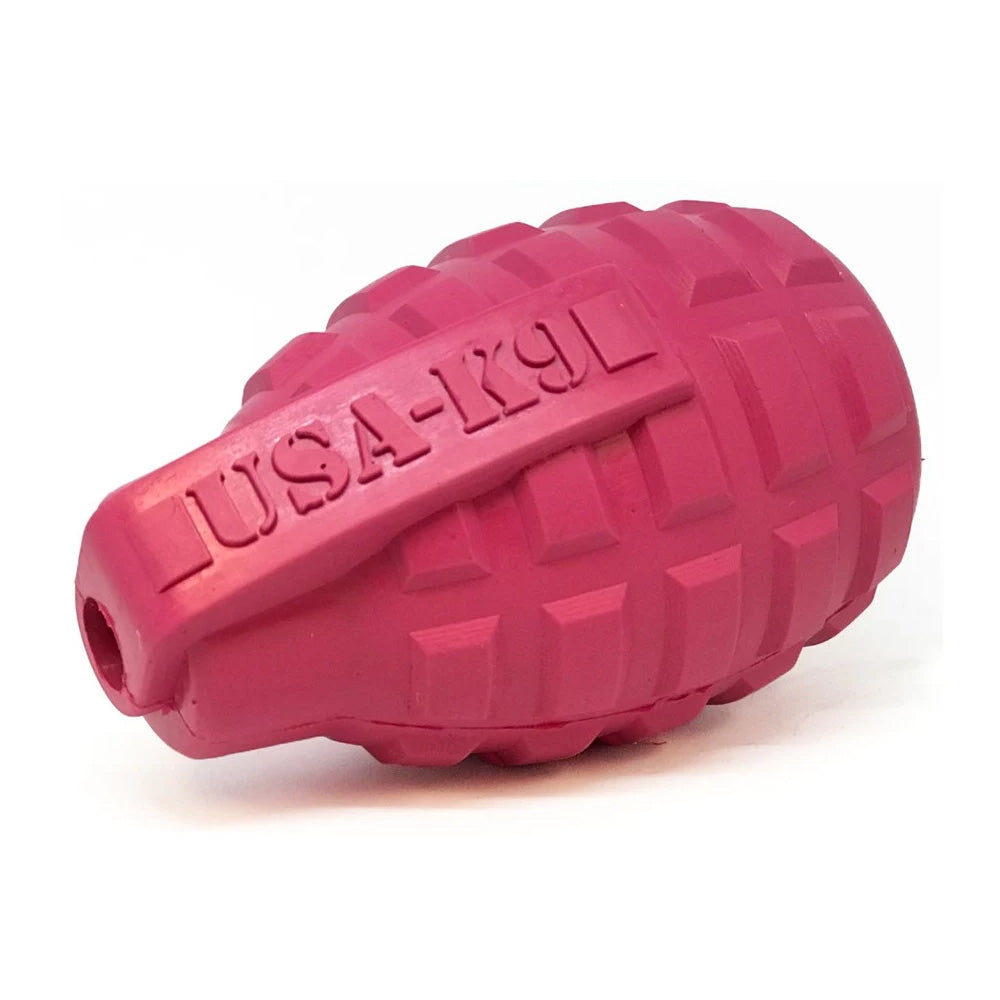 ソダパップ チュートイ&トリートディスペンサー USA-K9 パピー グレネード L ピンク【送料無料】