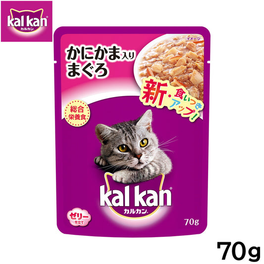 カルカン キャットフード パウチ 成猫用 かにかま入りまぐろ 70g パテ ペースト