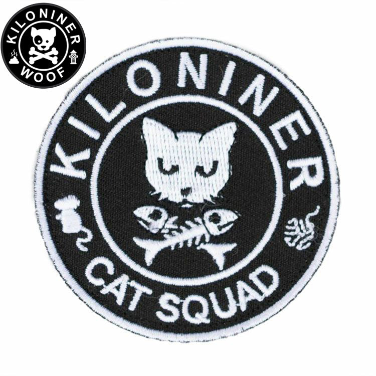KILONINER キロナイナー カスタマイズ用パッチ CAT SQUAD Patch Black/White