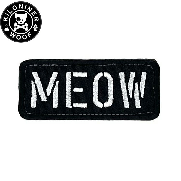 KILONINER キロナイナー カスタマイズ用パッチ MEOW Stencil Patch Black/White