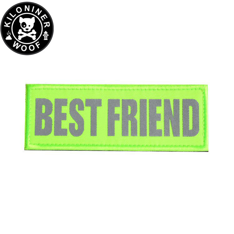 KILONINER キロナイナー カスタマイズ用パッチ Reflective High Visibility BEST FRIEND Patch Green
