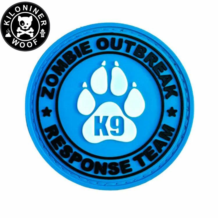 KILONINER キロナイナー カスタマイズ用パッチ ZOMBIE OUTBREAK PVC Patch BLUE
