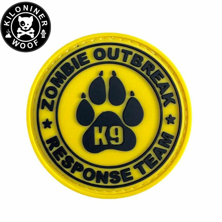 KILONINER キロナイナー カスタマイズ用パッチ ZOMBIE OUTBREAK PVC Patch YELLOW