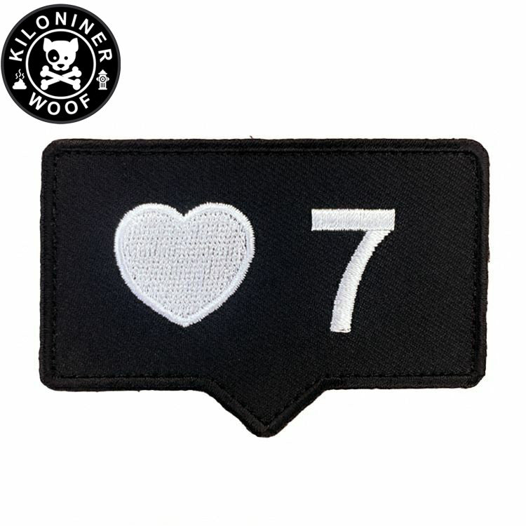 KILONINER キロナイナー カスタマイズ用パッチ Heart-7 Patch