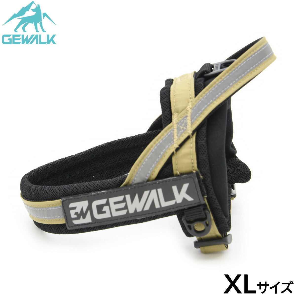 ジウォーク GEWALK アドベンチャー シーカー エコ ハーネス T型 XL ベージュ