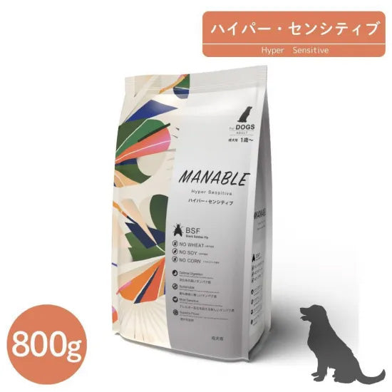 マナブレ MANABLE ドッグフード ハイパーセンシティブ 800g