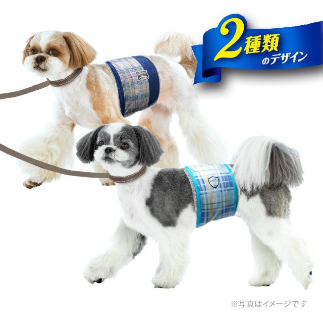 ユニ チャーム マナーウェア 男の子用 青チェック・紺チェック M 18枚入×12個セット【送料無料】