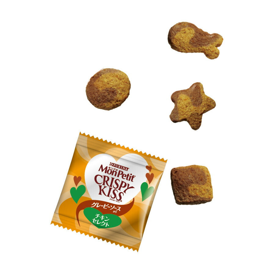 ピュリナ モンプチ クリスピーキッス グレイビーソースかけ チキンセレクト 30g(3g×10袋入) 猫用 キャットフード
