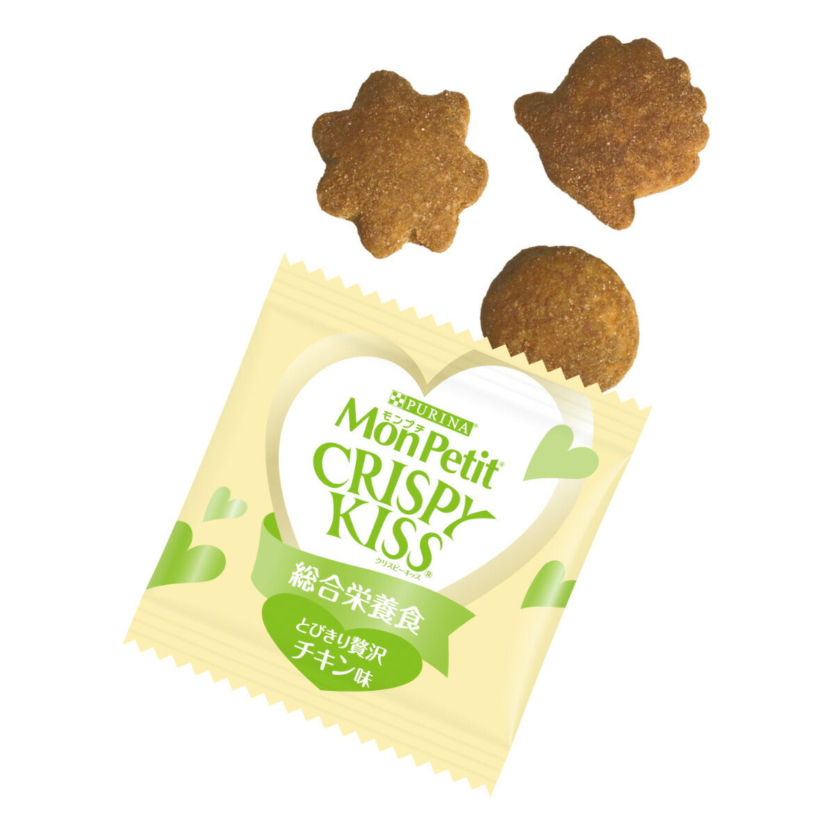 ピュリナ モンプチ クリスピーキッス 総合栄養食 とびきり贅沢チキン味 24g(3g×8袋入) 猫用 キャットフード