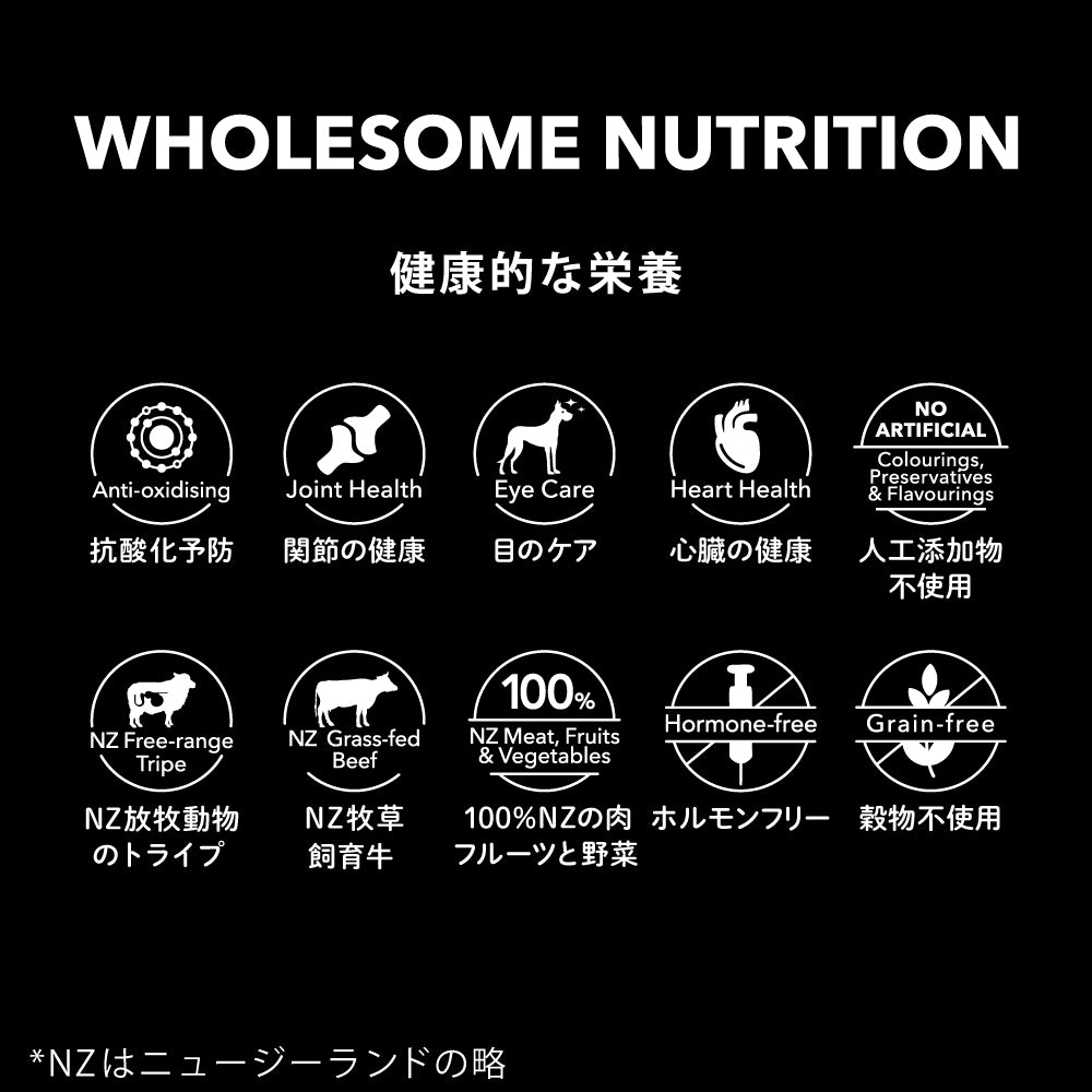 ニュートライプ NUTRIPE ドッグフード クランチ オーブンベークド ビーフwithグリーントライプ 1.8kg×6個