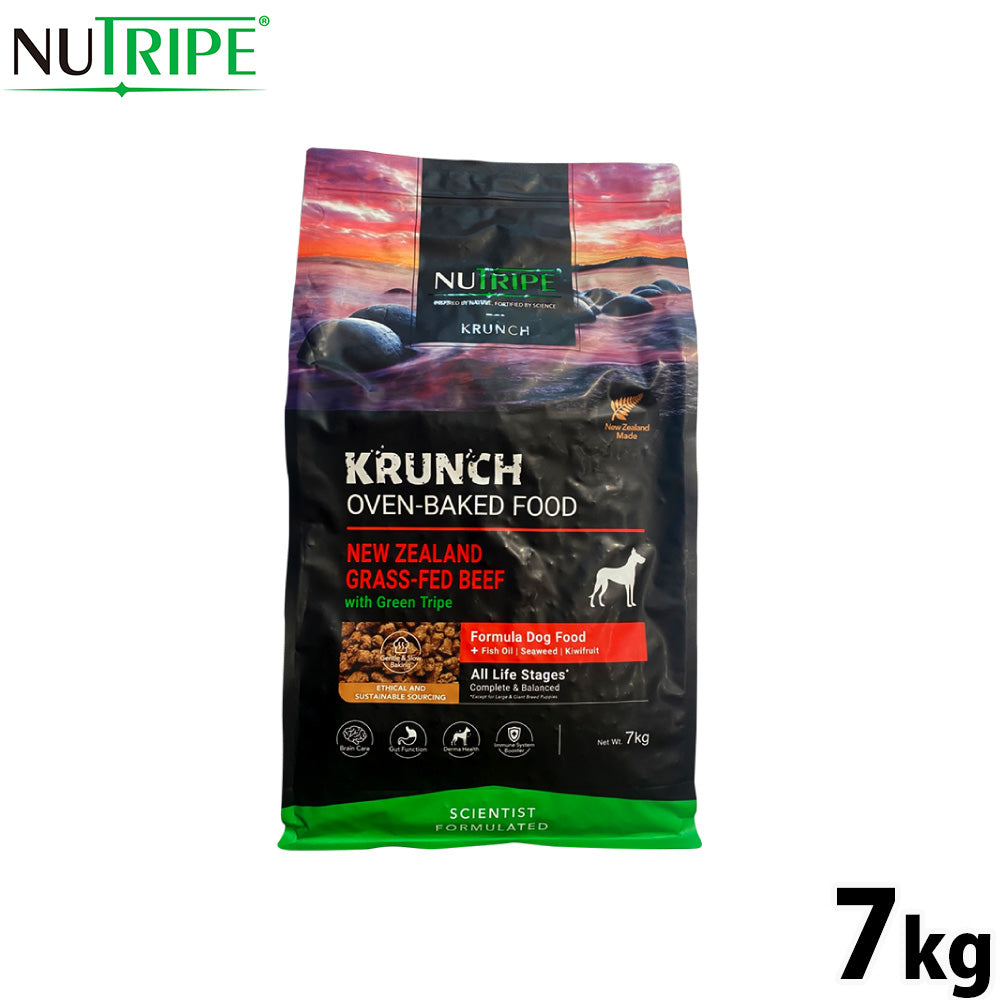 ニュートライプ NUTRIPE ドッグフード クランチ オーブンベークド ビーフwithグリーントライプ 7kg