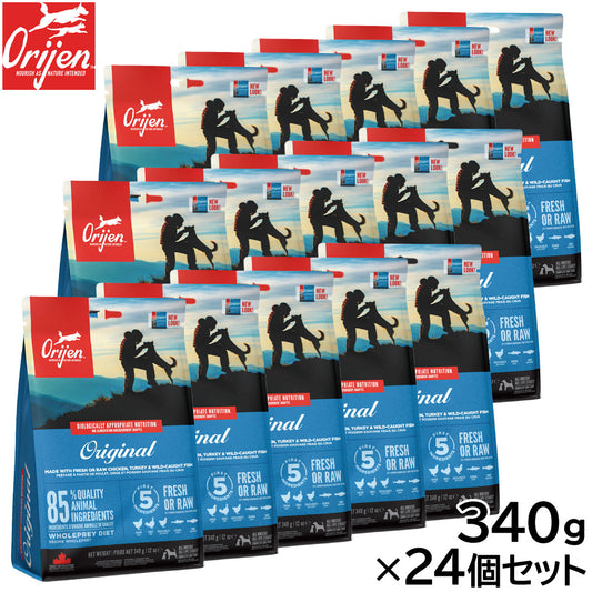 オリジン Orijen ドッグフード オリジナル 全犬種 全年齢用 340g×24個セット