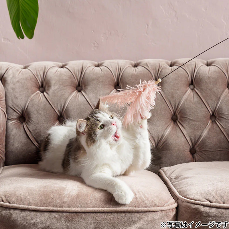 ファッド FAD グローワンド ロング フェザー 猫用おもちゃ ロング ピンク