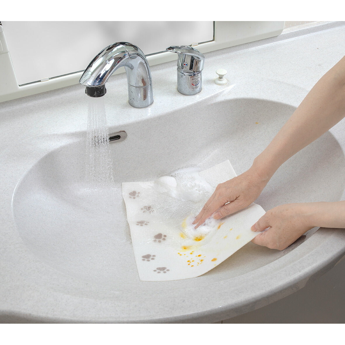 サンコー おくだけ吸着 壁汚れ防止シート 3枚