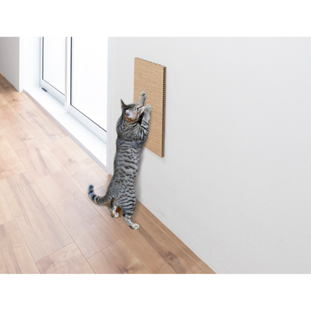 サンコー おくだけ吸着 壁に貼れる猫のつめとぎ 麻 1枚