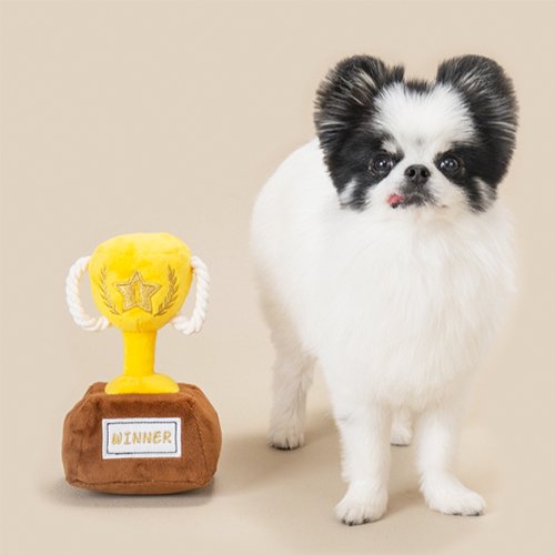 Solgra ソルグラ 犬用おもちゃ 1等賞トロフィー イエロー