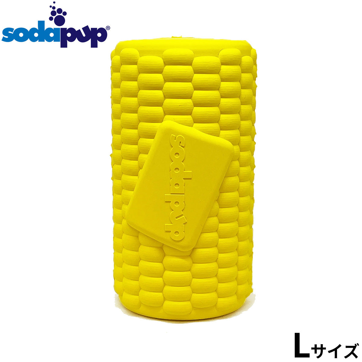 ソダパップ チュートイ&トリートディスペンサー とうもろこし L イエロー【送料無料】