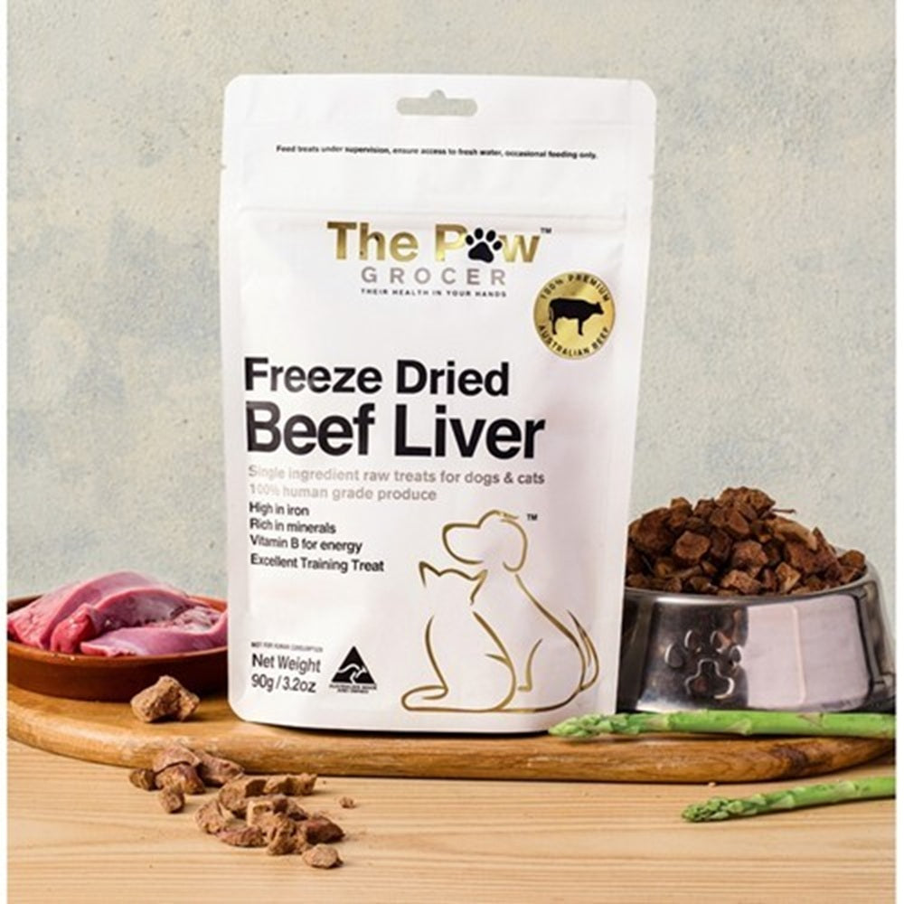 ザ ポウグロッサー The Paw Grocer ビーフレバー 犬猫用おやつ 90g
