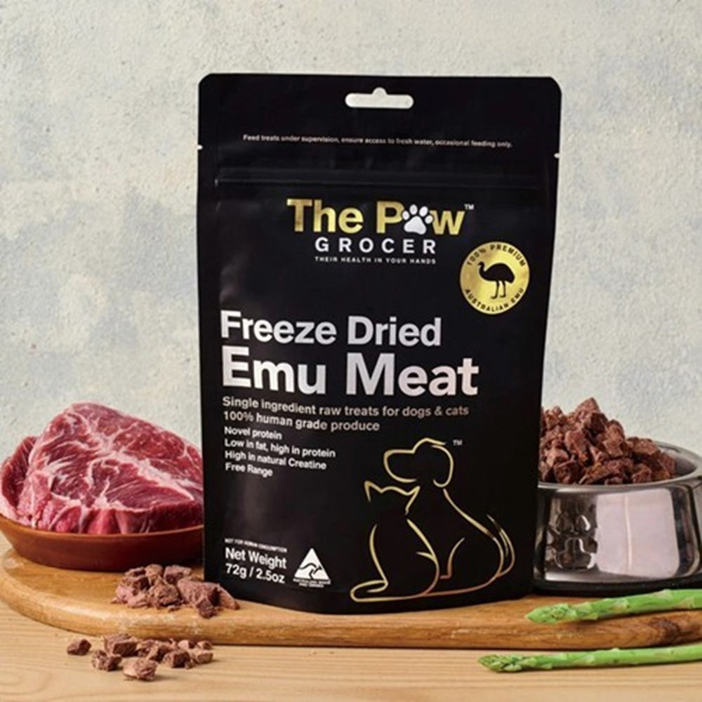 ザ ポウグロッサー The Paw Grocer エミュー 犬猫用おやつ 72g